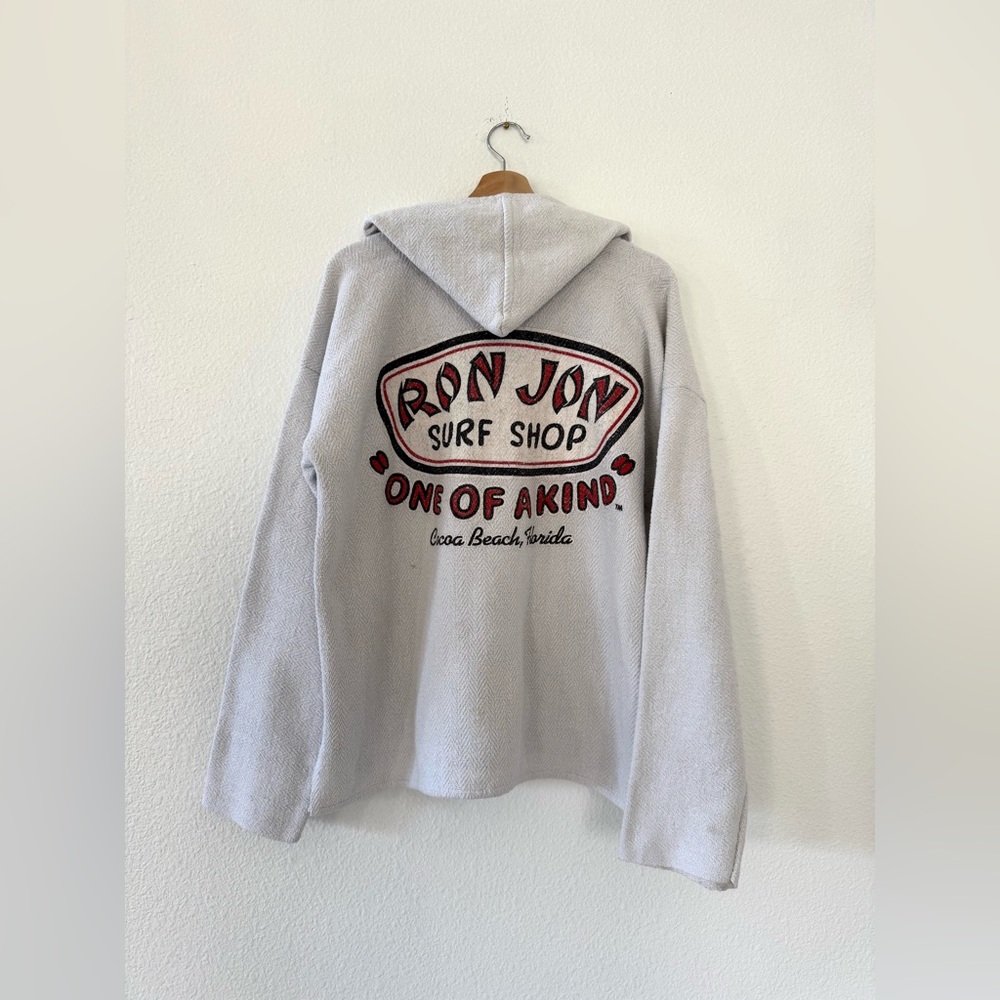 Vintage Y2K Ron Jon Surf Shop One Of A Kind Cocoa Beach Knit Hoodie Pullover, Lg